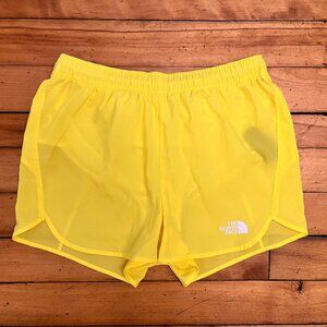 The North Face Yellow Running Shorts, Size Small